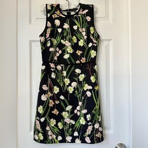 Victoria Beckham x Target Black Floral Sheath Dress size XS